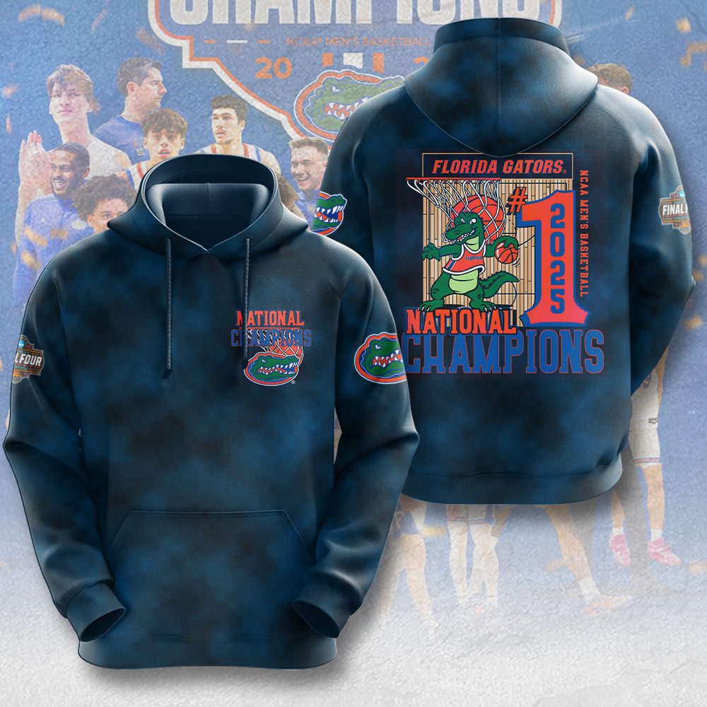Florida Gators Men Basketball National Champion March Madness 2025 Performance Hoodie