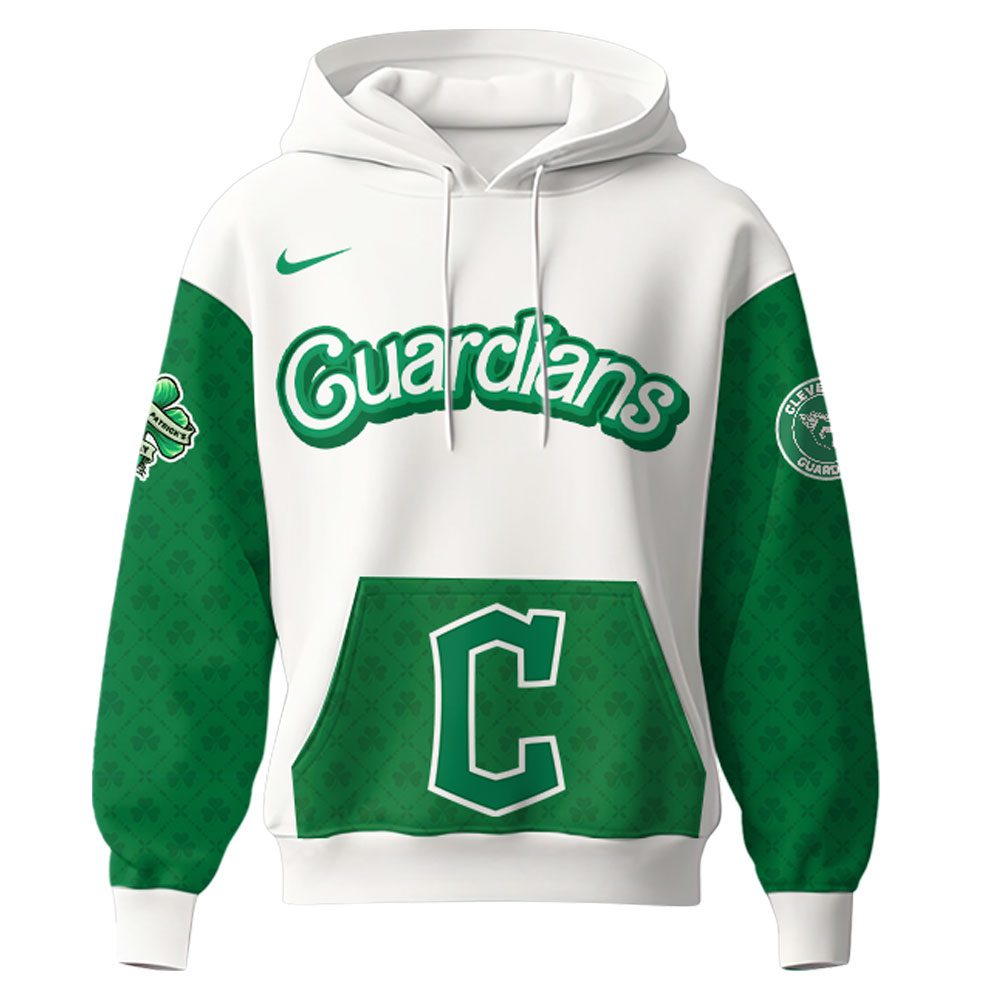 Cleveland Guardians Mlb X St. Patrick Day Limited Edition Performance Hoodie 2025