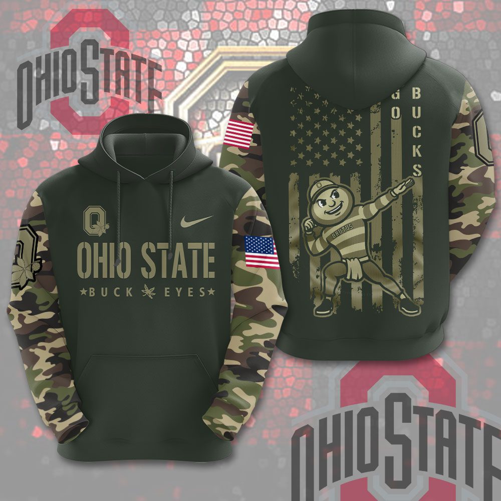 Ohio State Buckeyes Football Performance 3D Hoodie For Sport Fans