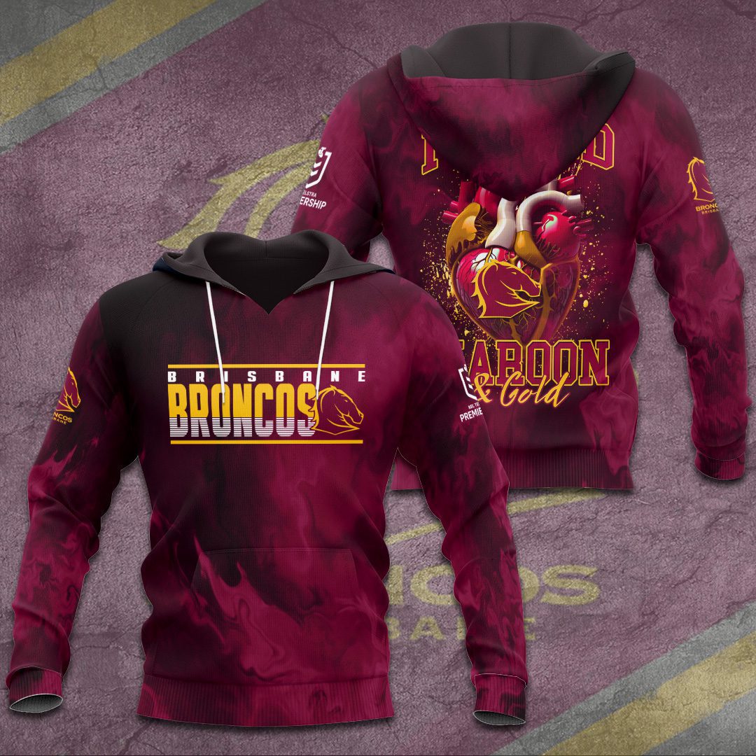 Brisbane Broncos Performance Hoodie For Sport Fans