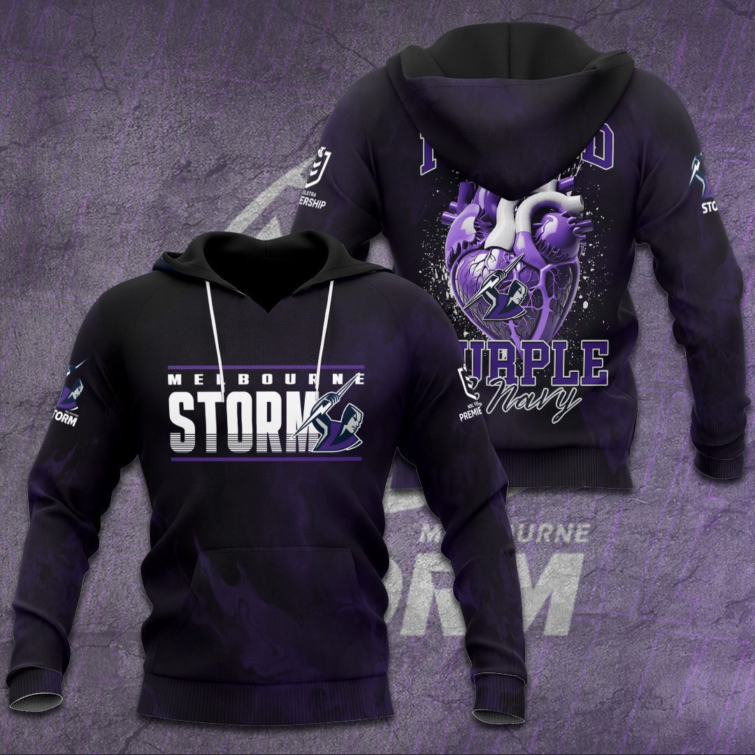Melbourne Storm Performance Hoodie For Sport Fans