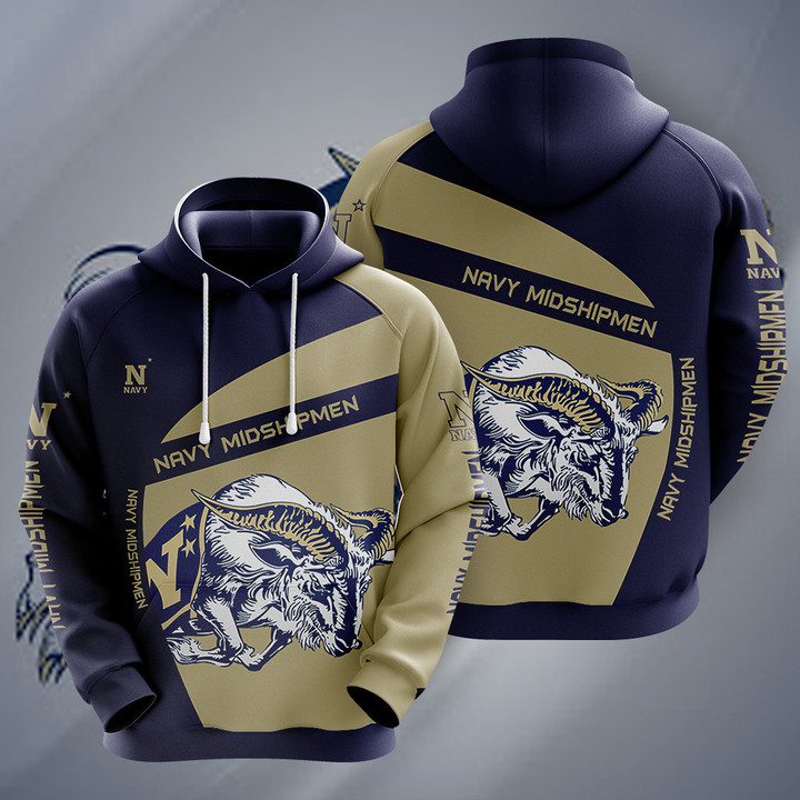 Ncaa Navy Midshipmen 3D Hoodie For Sport Fans
