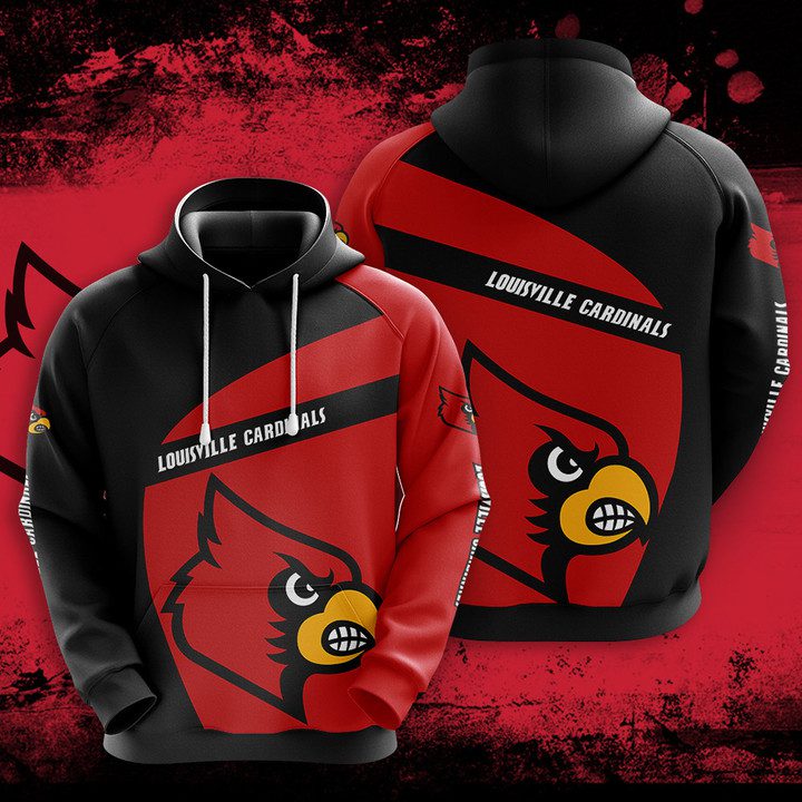 Ncaa Louisville Cardinals 3D Hoodie For Sport Fans