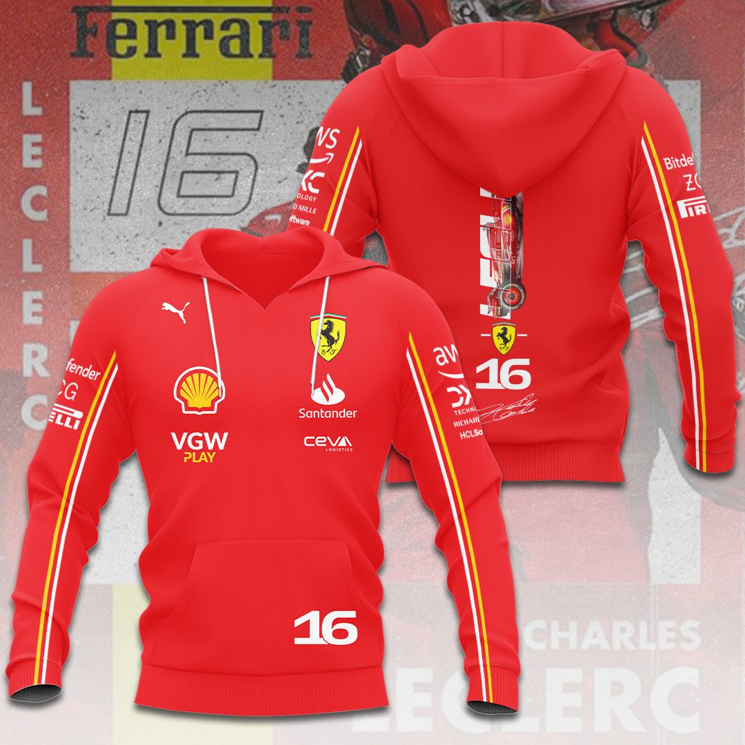 Scuderia Ferrari X Charles Leclerc Performance Hoodie