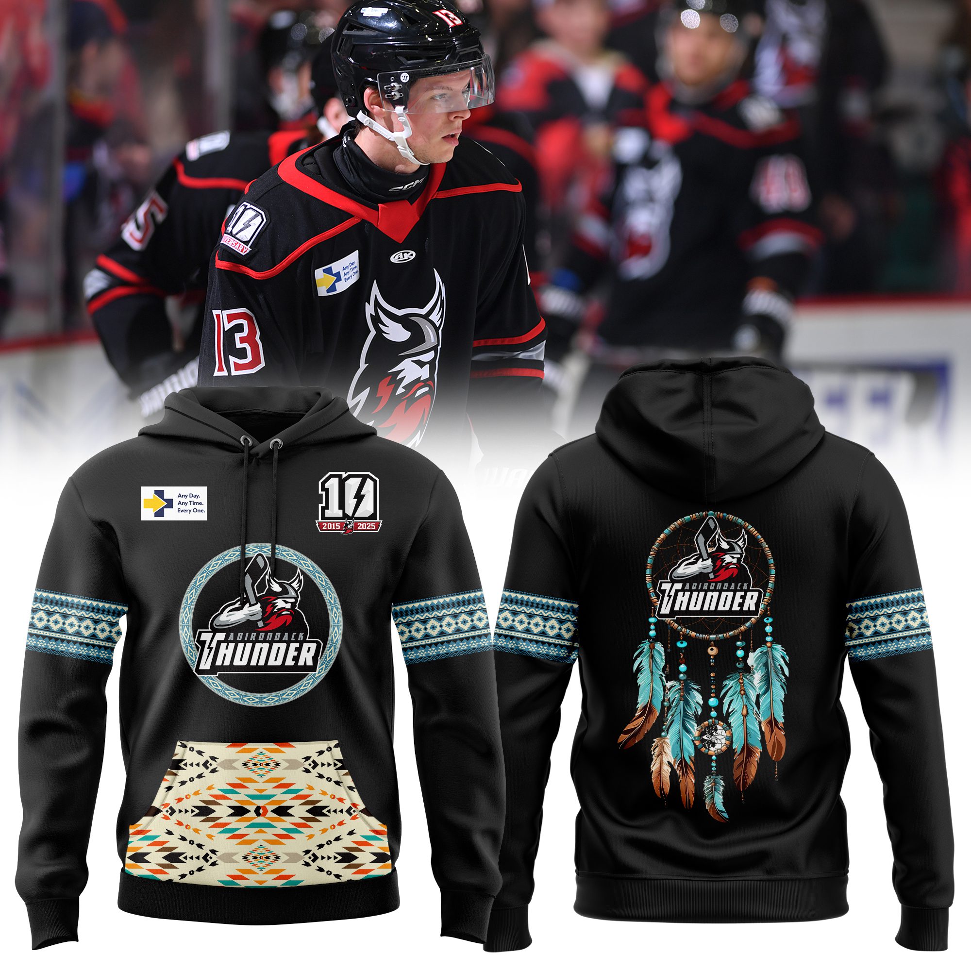 Native American Heritage Adirondack Thunder Hoodie