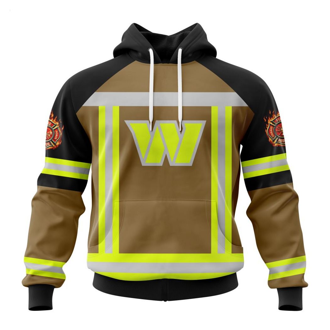 Washington Commanders Nfl Firefighter Uniform First Responders Appreciation 3D Hoodie