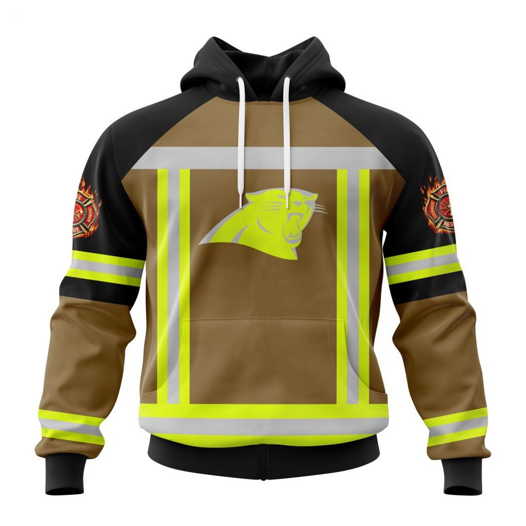 Carolina Panthers Nfl Firefighter Uniform First Responders Appreciation 3D Hoodie