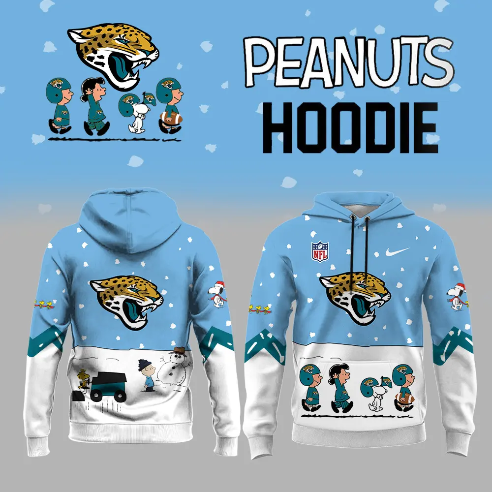 Jacksonville Jaguars Nfl Peanuts Snoopy Night Nike Hoodie