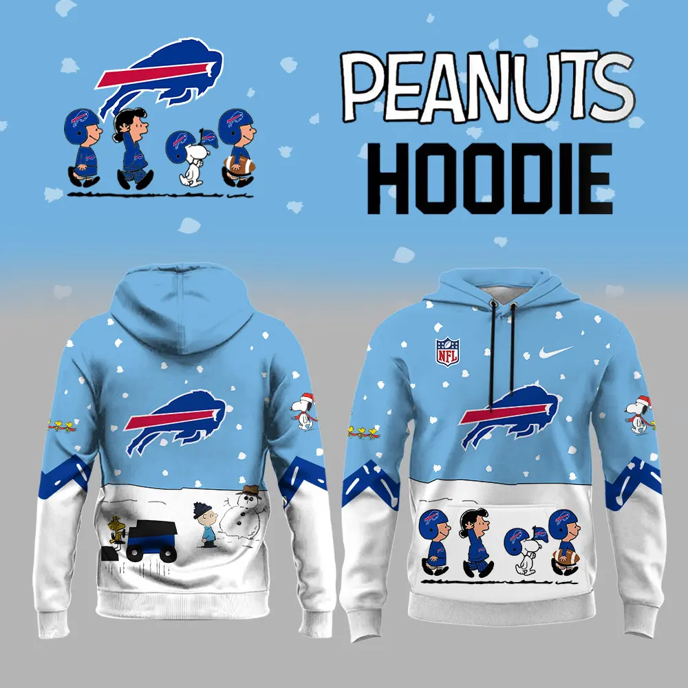 Buffalo Bills Nfl Peanuts Snoopy Night Nike Hoodie