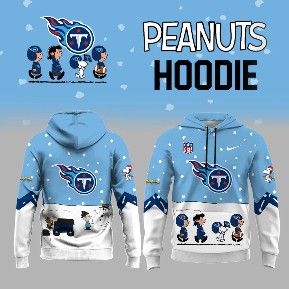 Tennessee Titans Nfl Peanuts Snoopy Night Nike Hoodie