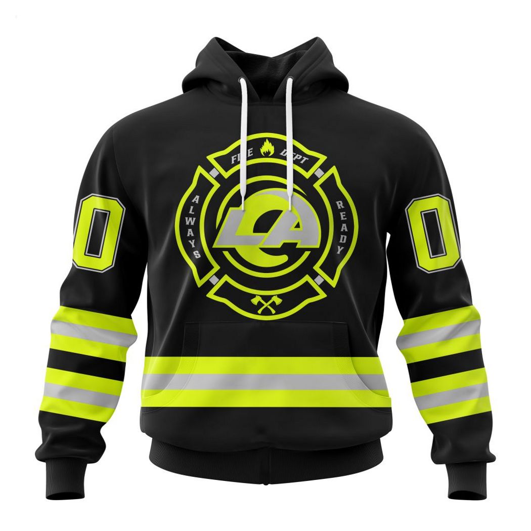 Los Angeles Rams Nfl Firefighter First Responders Appreciation Night 3D Hoodie