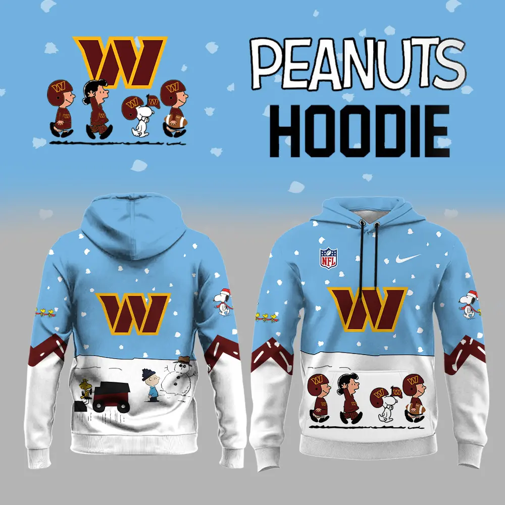 Washington Commanders Nfl Peanuts Snoopy Night Nike Hoodie