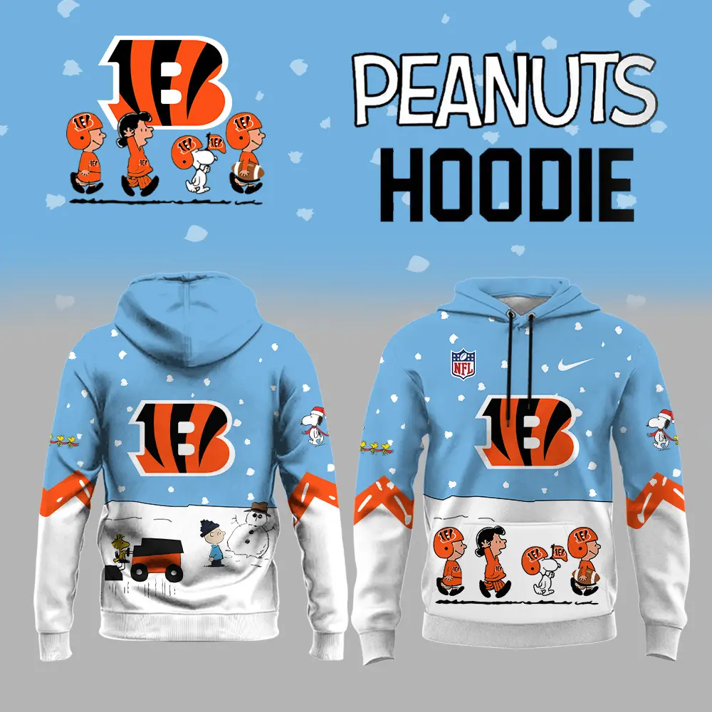 Cincinnati Bengals Nfl Peanuts Snoopy Night Nike Hoodie