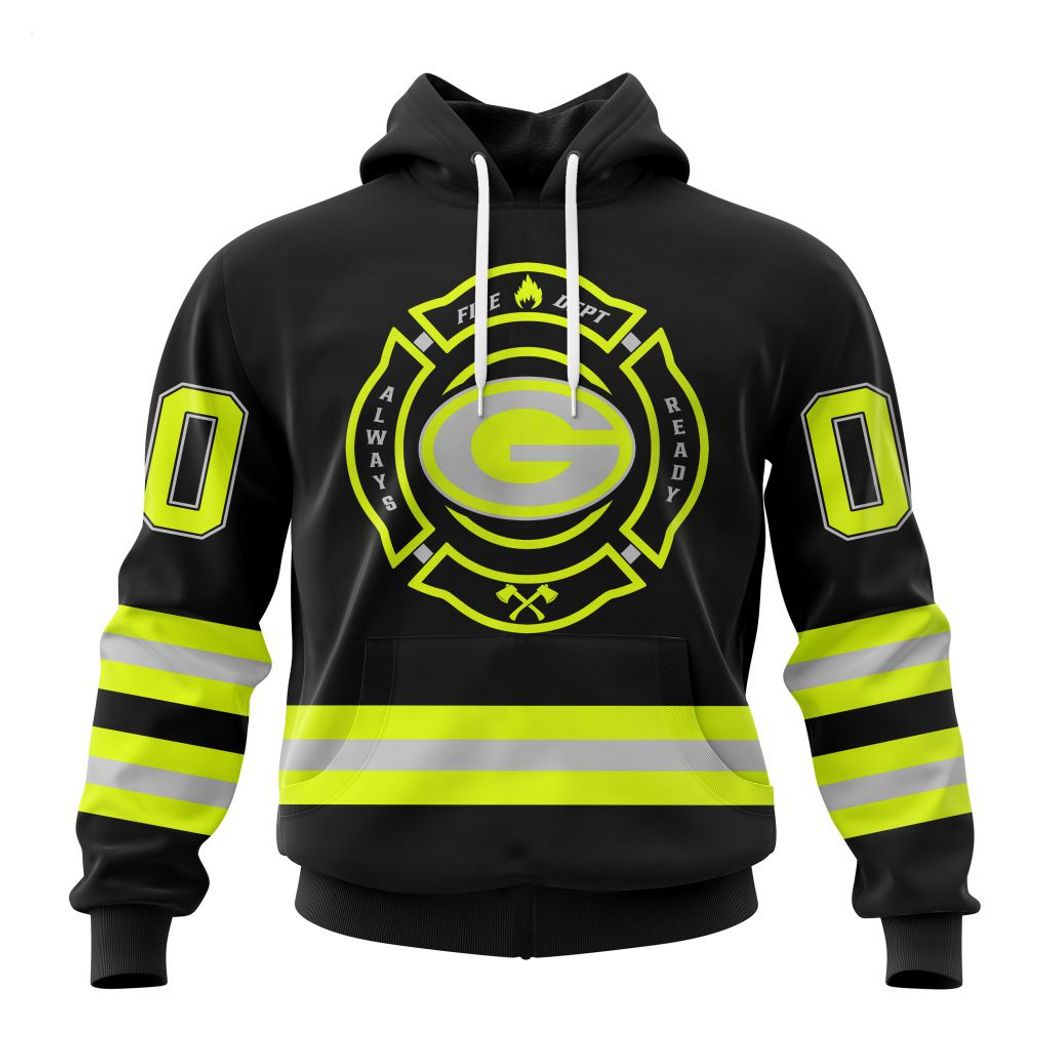 Green Bay Packers Nfl Firefighter First Responders Appreciation Night 3D Hoodie