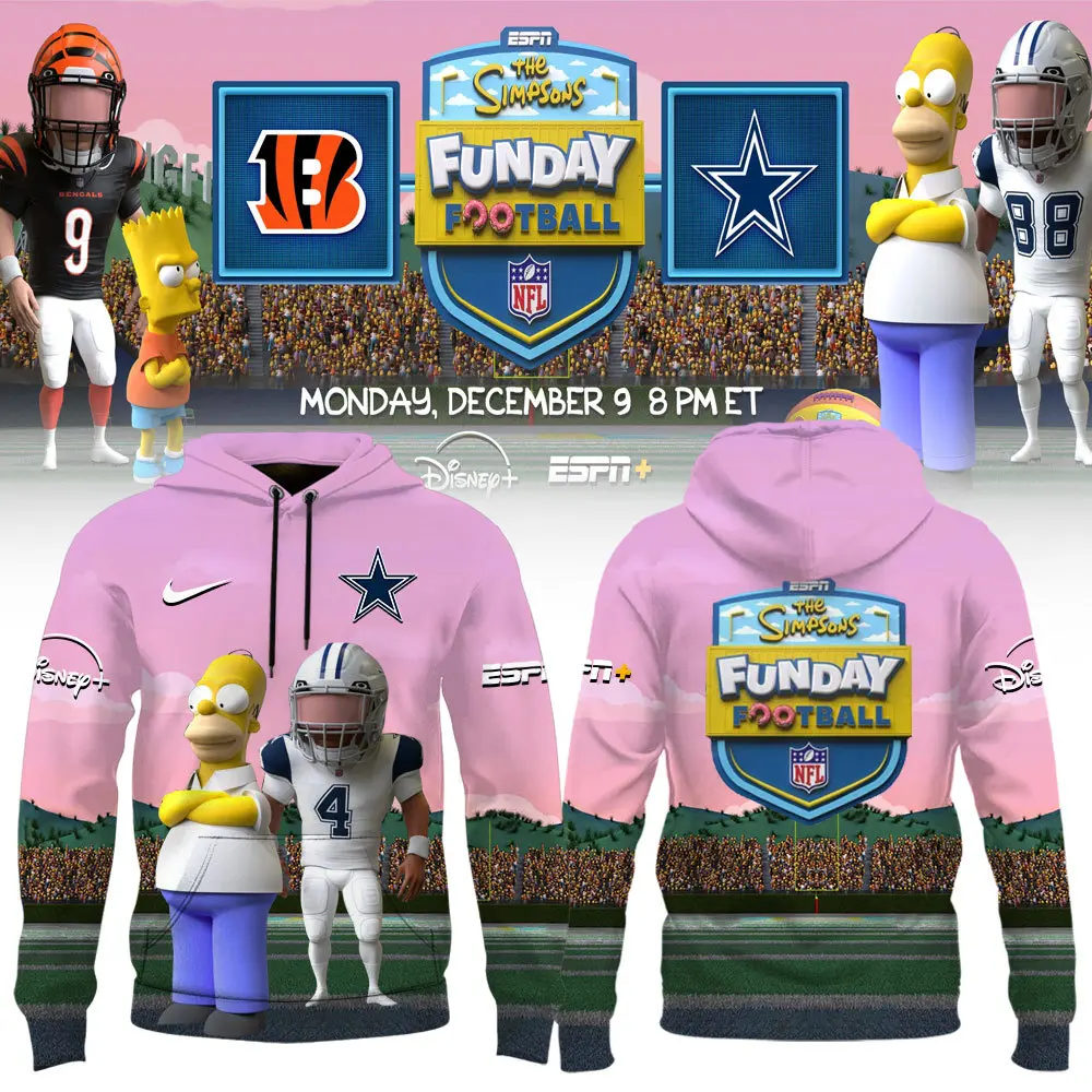 Dallas Cowboys The Simpsons Funday Football Hoodie