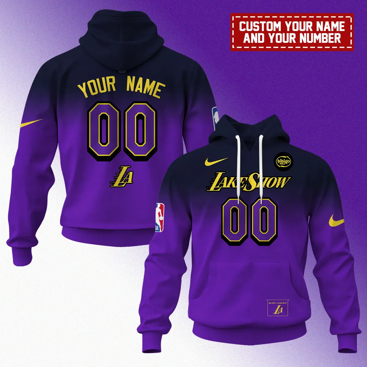 Los Angeles Lakers Nba X Nike City Edition Uniform Personalized Hoodie 2025