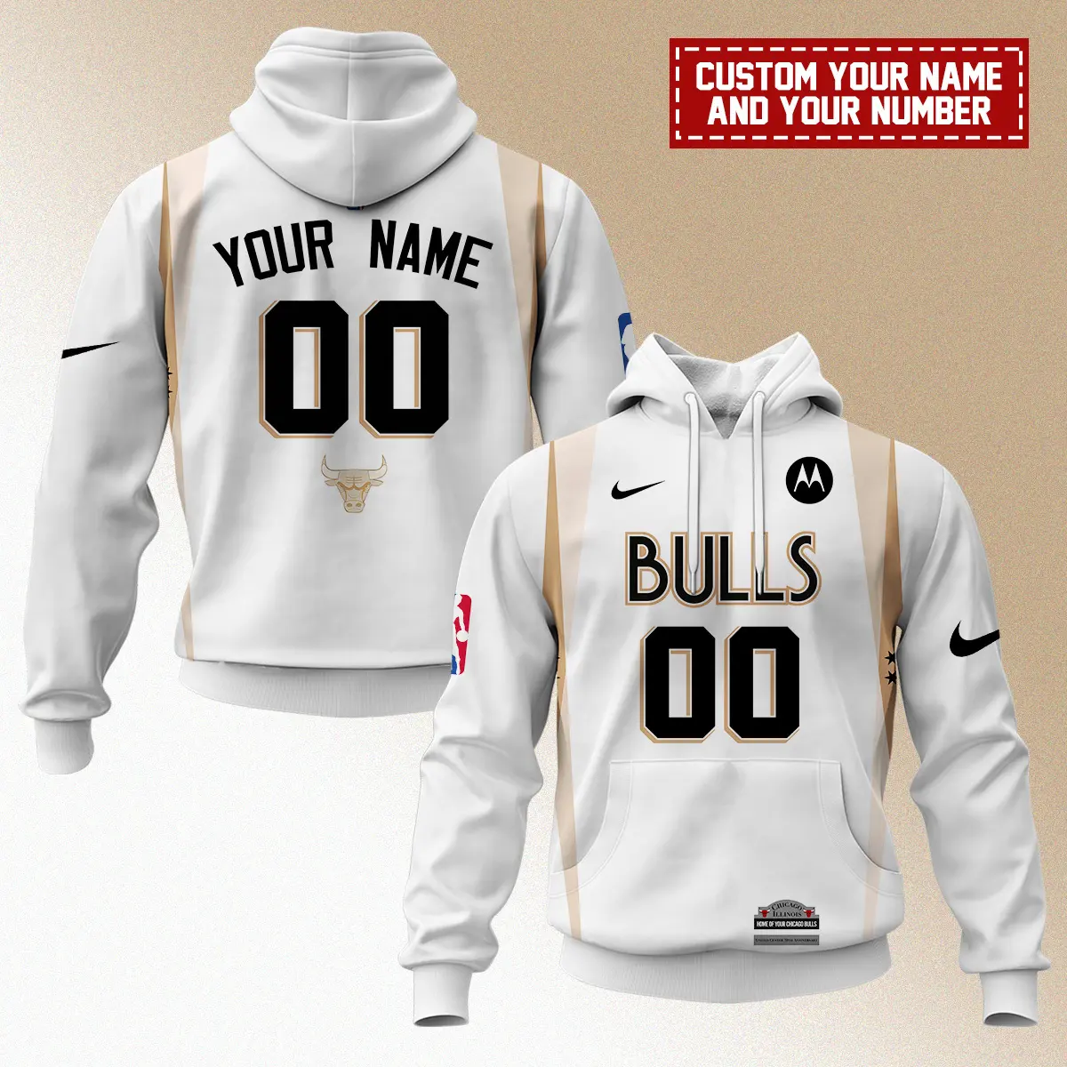 Chicago Bulls Nba X Nike City Edition Uniform Personalized Hoodie 2025