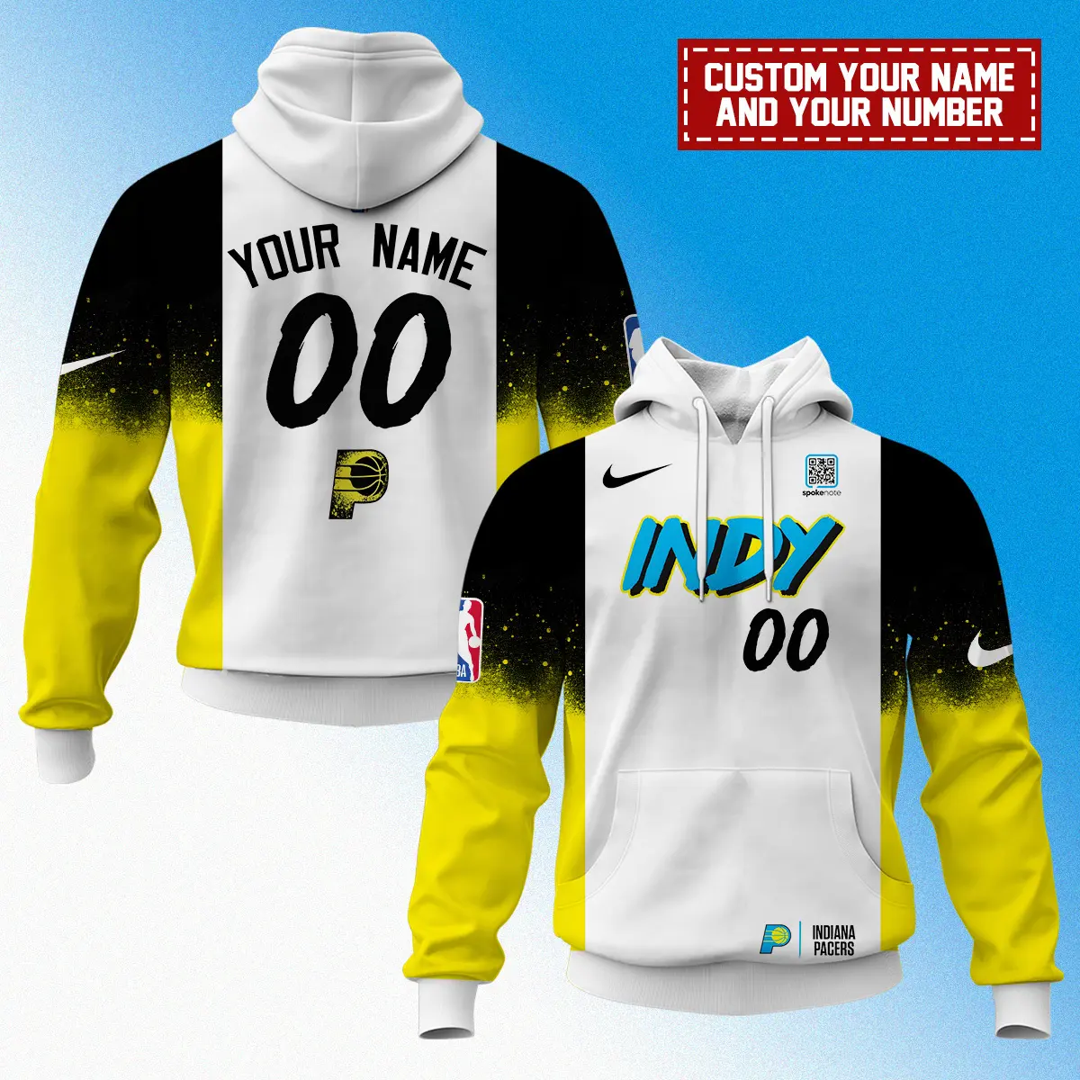 Indiana Pacers Nba X Nike City Edition Uniform Personalized Hoodie 2025