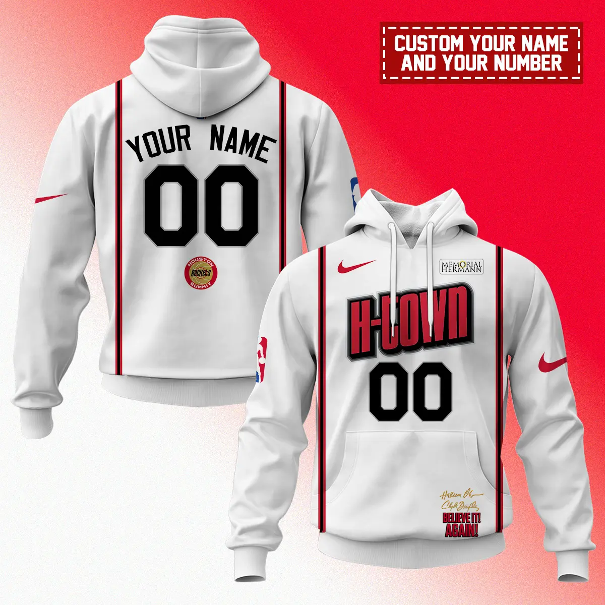 Houston Rockets Nba X Nike City Edition Uniform Personalized Hoodie 2025