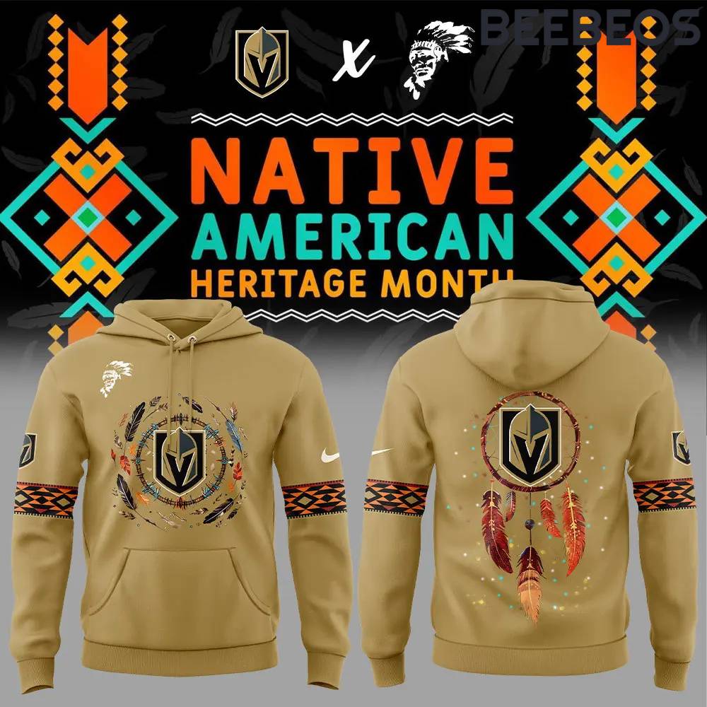 Vegas Golden Knights Native American Heritage Month Hoodie 3D