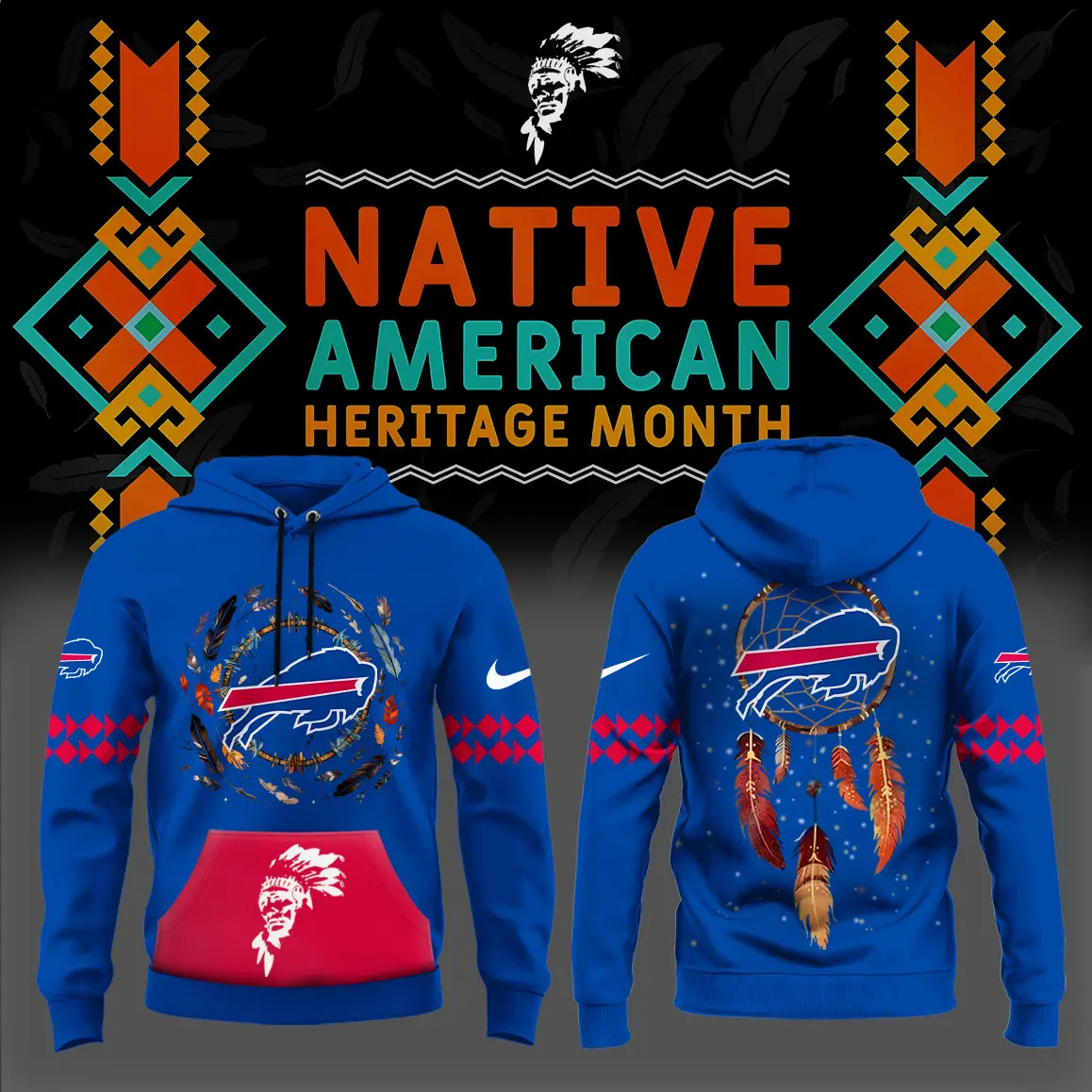 Buffalo Bills Nfl Native American Heritage Month Hoodie