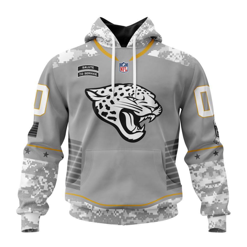 Jacksonville Jaguars Specialized Design Camo Hoodie Salute To Service Club Personalized Letters Custom Number