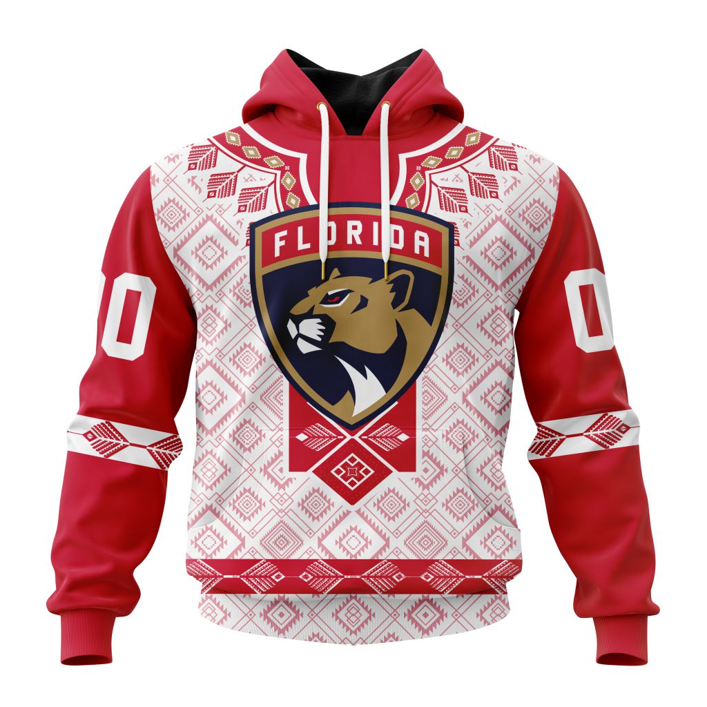 Nhl Florida Panthers Special Native Heritage Design Hoodie 3D All Over Print