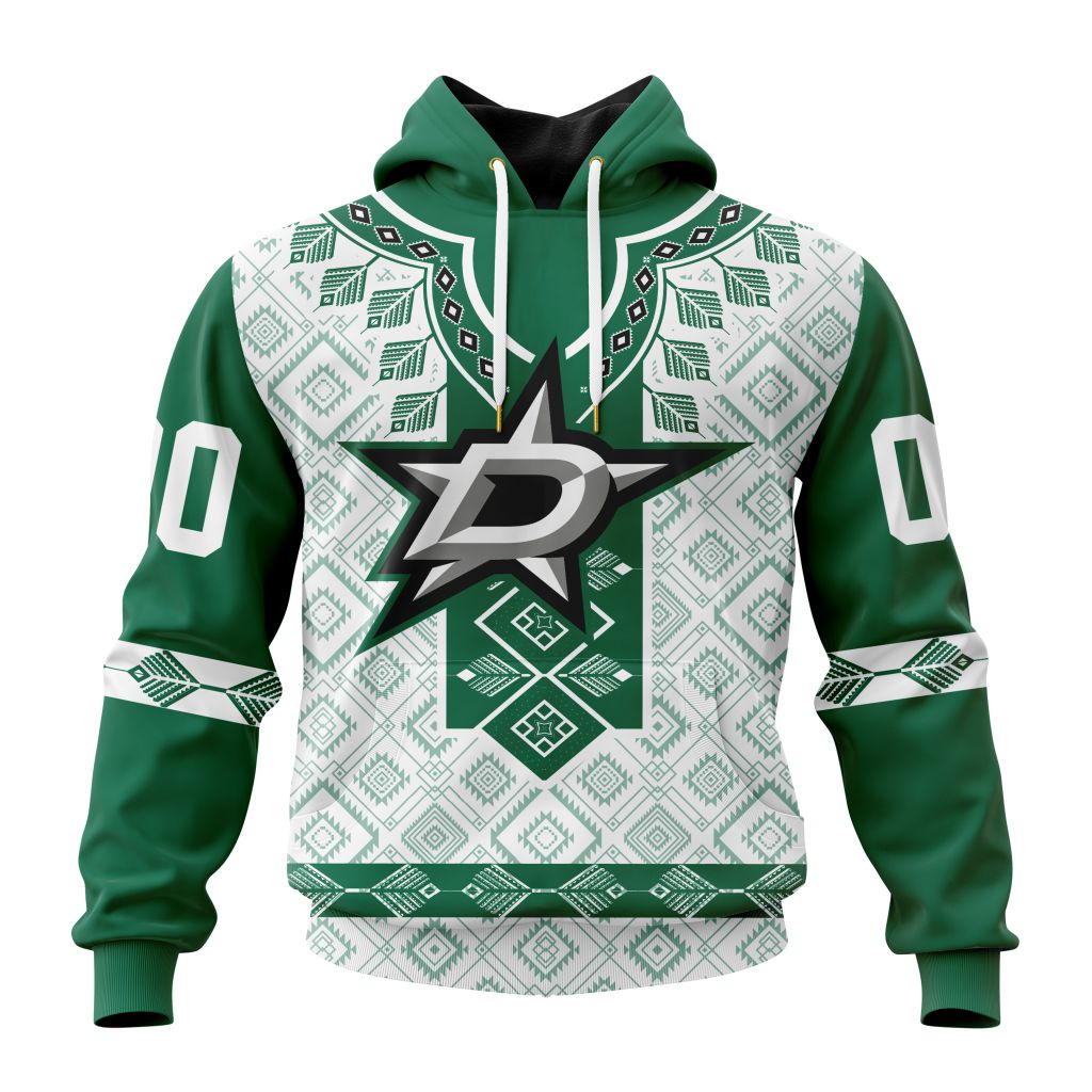 Nhl Dallas Stars Special Native Heritage Design Hoodie 3D All Over Print