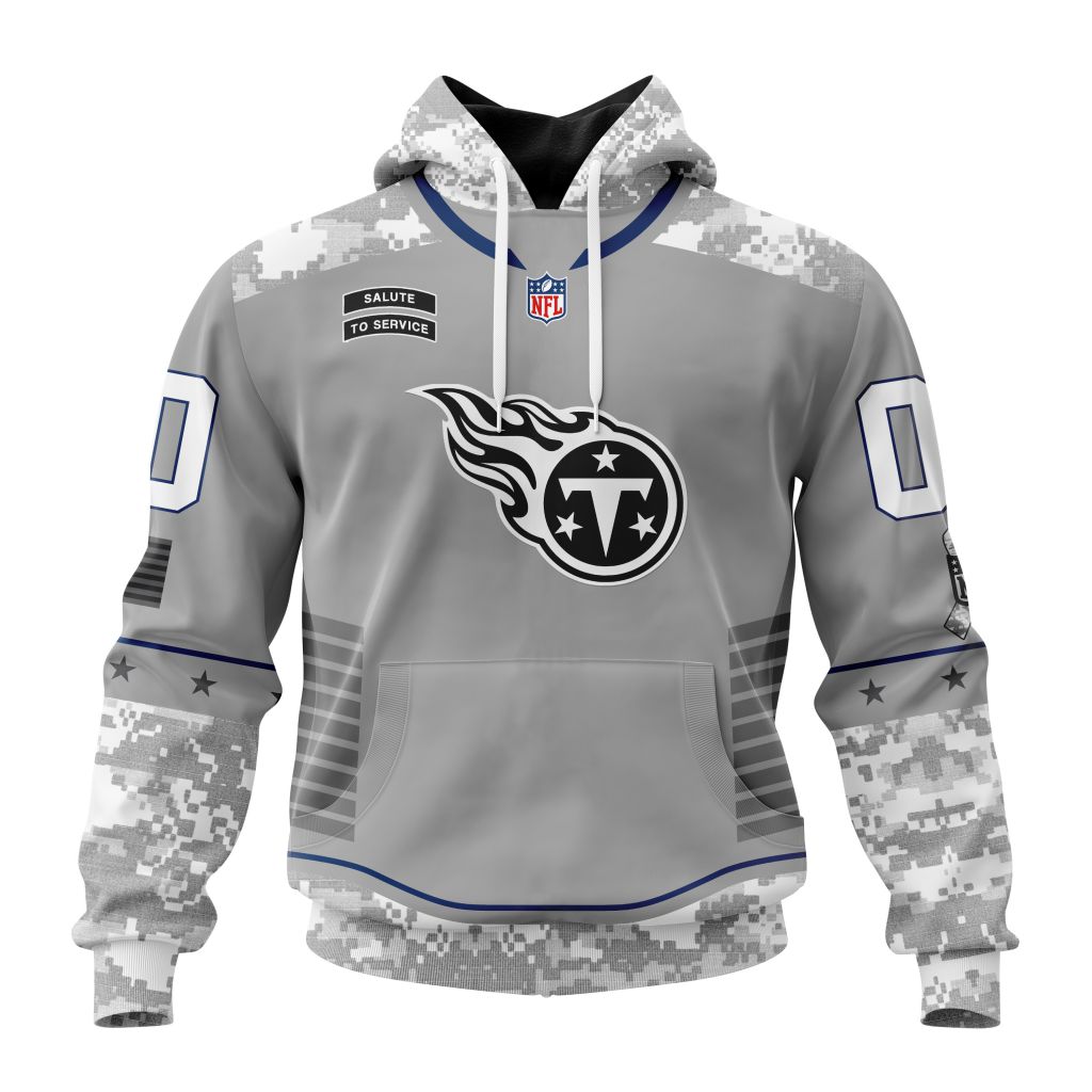 Tennessee Titans Specialized Design Camo Hoodie Salute To Service Club Personalized Letters Number
