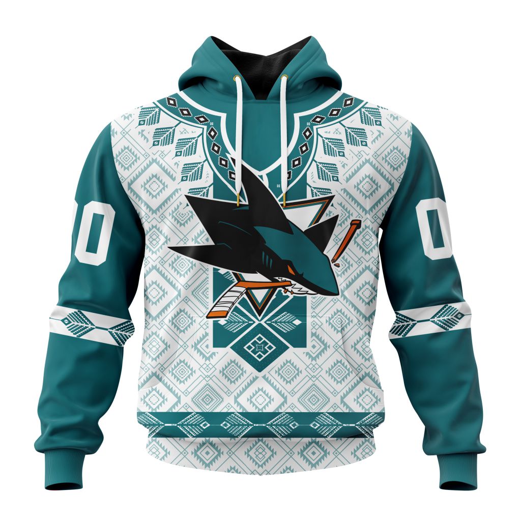 Nhl San Jose Sharks Special Native Heritage Design Hoodie 3D All Over Print