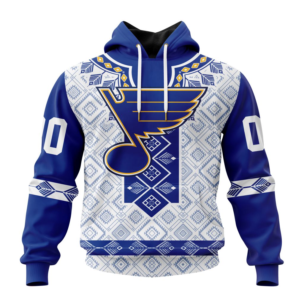 Nhl St. Louis Blues Special Native Heritage Design Hoodie 3D All Over Print