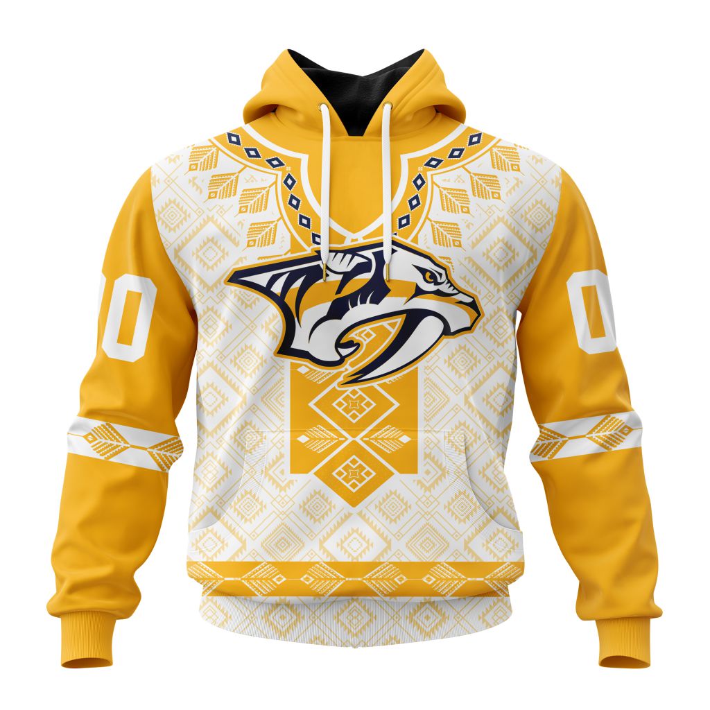 Nhl Nashville Predators Special Native Heritage Design Hoodie 3D All Over Print