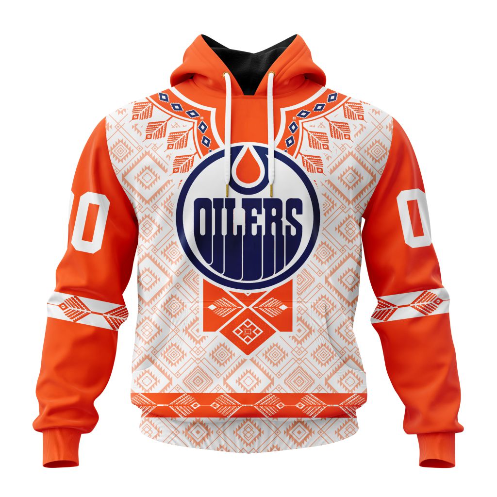 Nhl Edmonton Oilers Special Native Heritage Design Hoodie 3D All Over Print