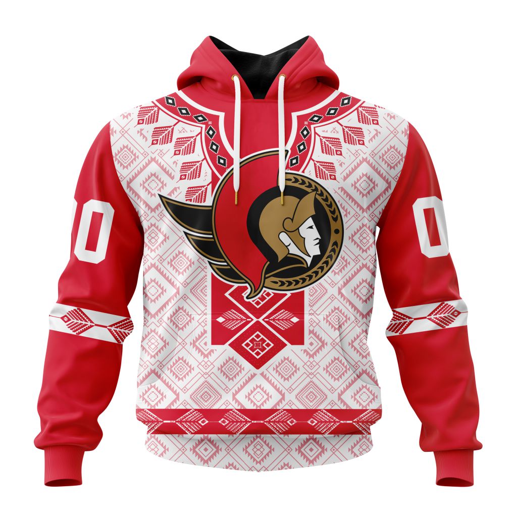 Nhl Ottawa Senators Special Native Heritage Design Hoodie 3D All Over Print