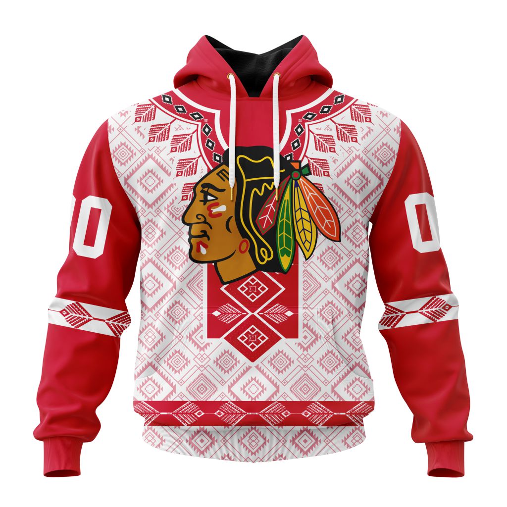 Nhl Chicago Blackhawks Special Native Heritage Design Hoodie 3D All Over Print