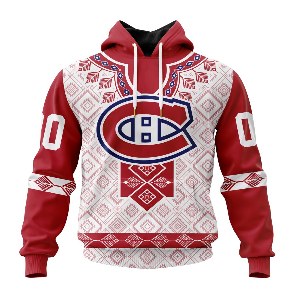 Nhl Montreal Canadiens Special Native Heritage Design Hoodie 3D All Over Print