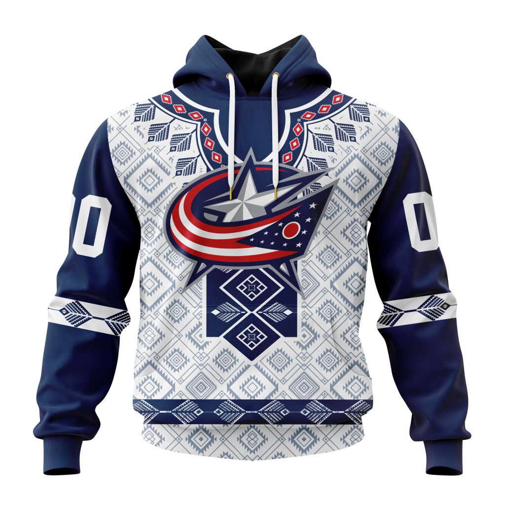 Nhl Columbus Blue Jackets Special Native Heritage Design Hoodie 3D All Over Print