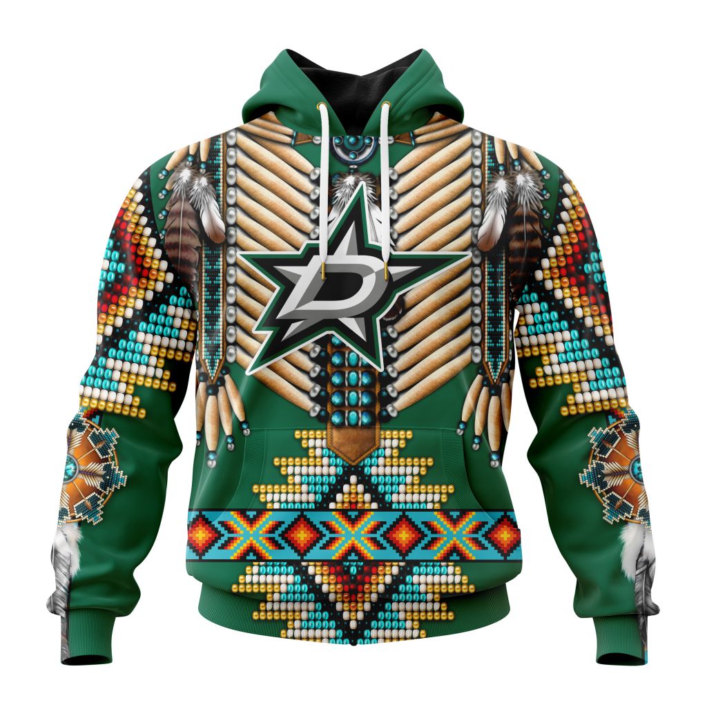 Nhl Dallas Stars Special Native Costume Design Hoodie 3D All Over Print