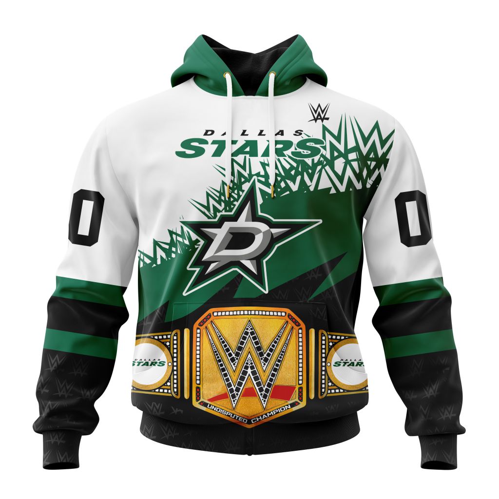 Nhl Dallas Stars Special Wwe Design Hoodie 3D All Over Print