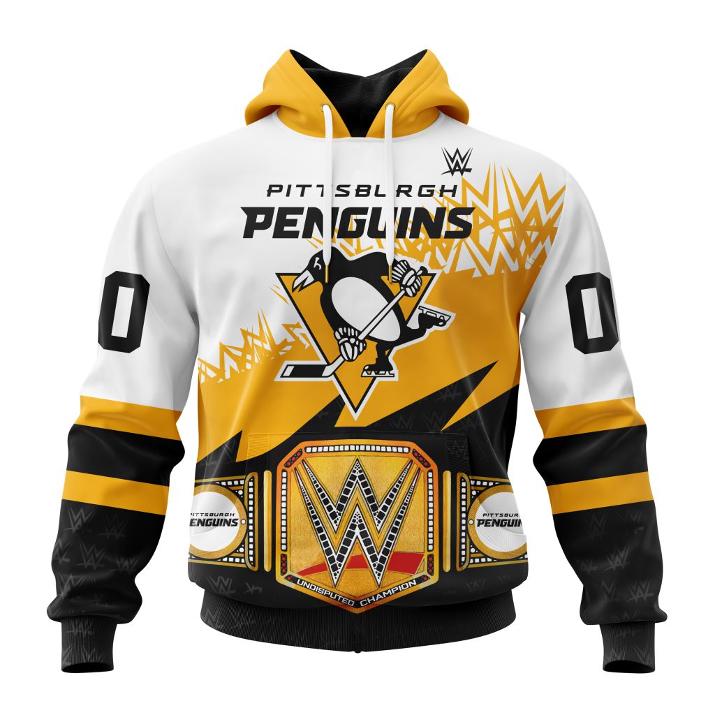 Nhl Pittsburgh Penguins Special Wwe Design Hoodie 3D All Over Print