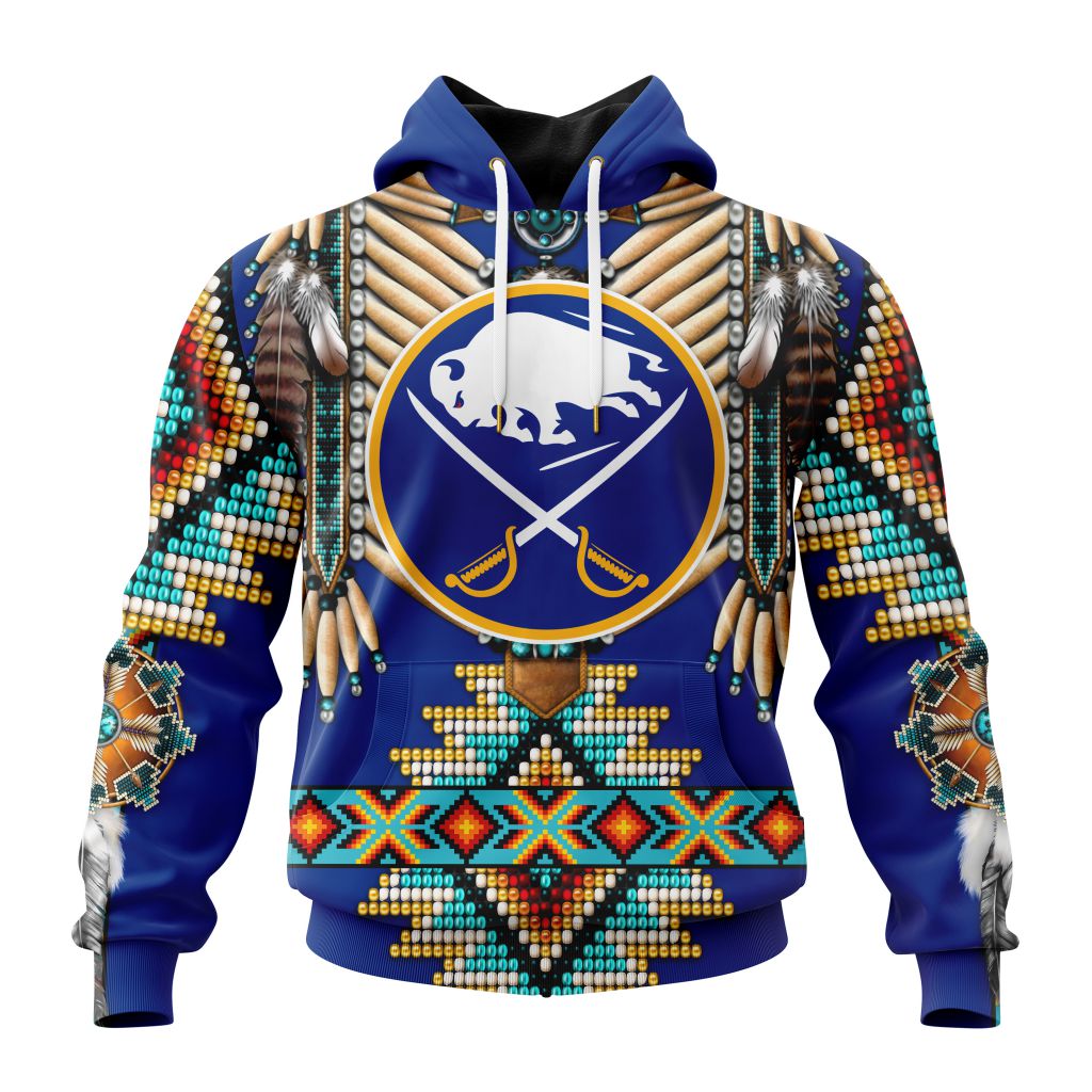 Nhl Buffalo Sabres Special Native Costume Design Hoodie 3D All Over Print
