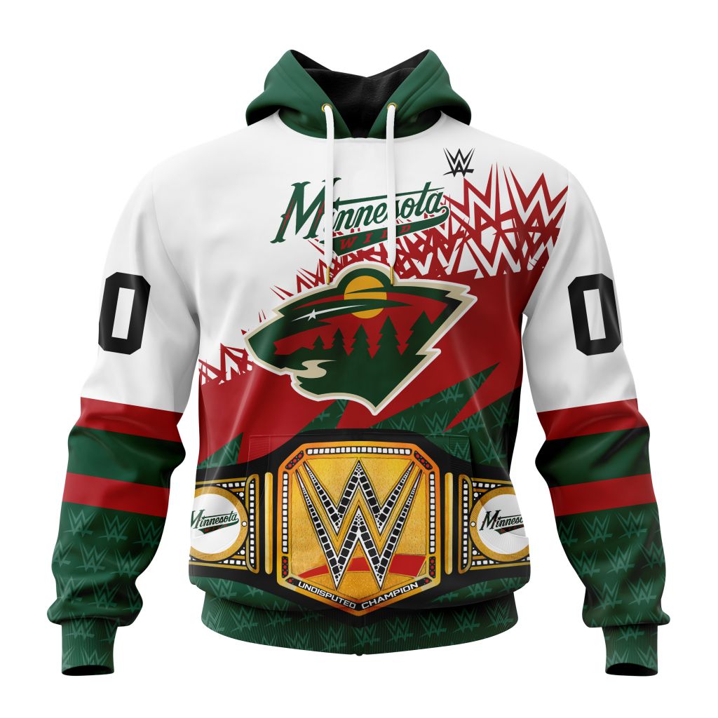 Nhl Minnesota Wild Special Wwe Design Hoodie 3D All Over Print