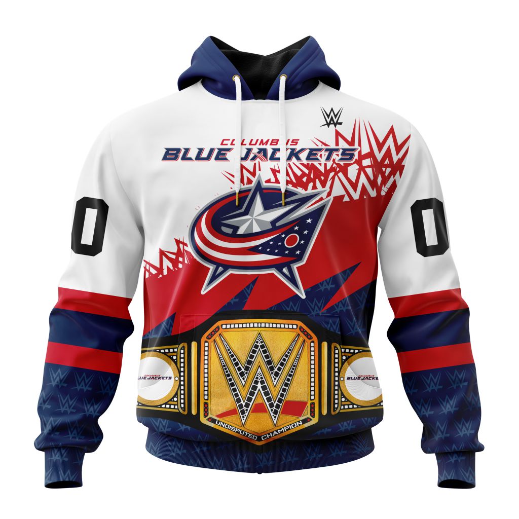 Nhl Columbus Blue Jackets Special Wwe Design Hoodie 3D All Over Print