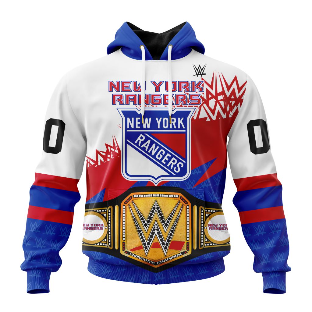 Nhl New York Rangers Special Wwe Design Hoodie 3D All Over Print