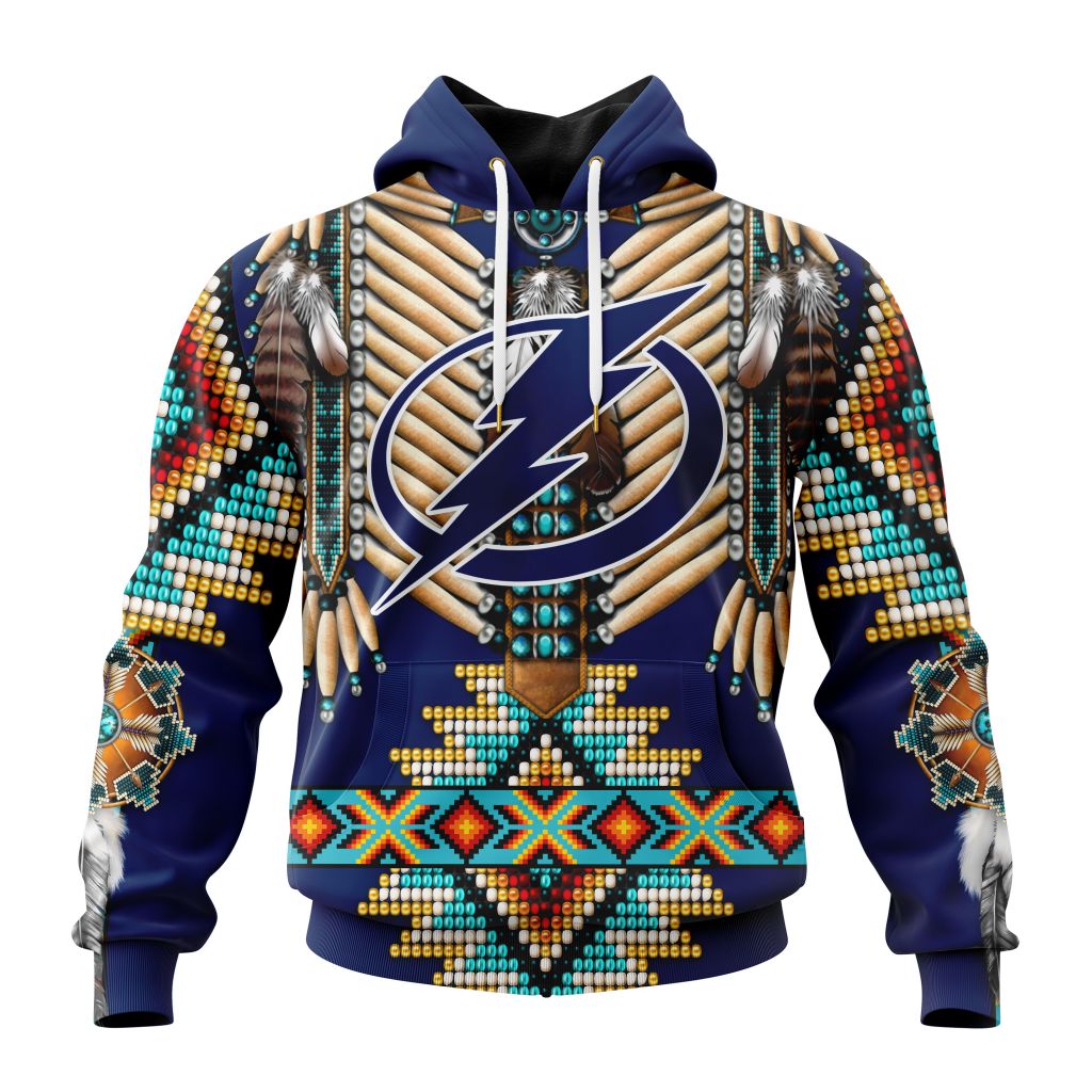 Nhl Tampa Bay Lightning Special Native Costume Design Hoodie 3D All Over Print