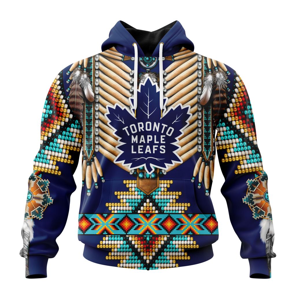 Nhl Toronto Maple Leafs Special Native Costume Design Hoodie 3D All Over Print
