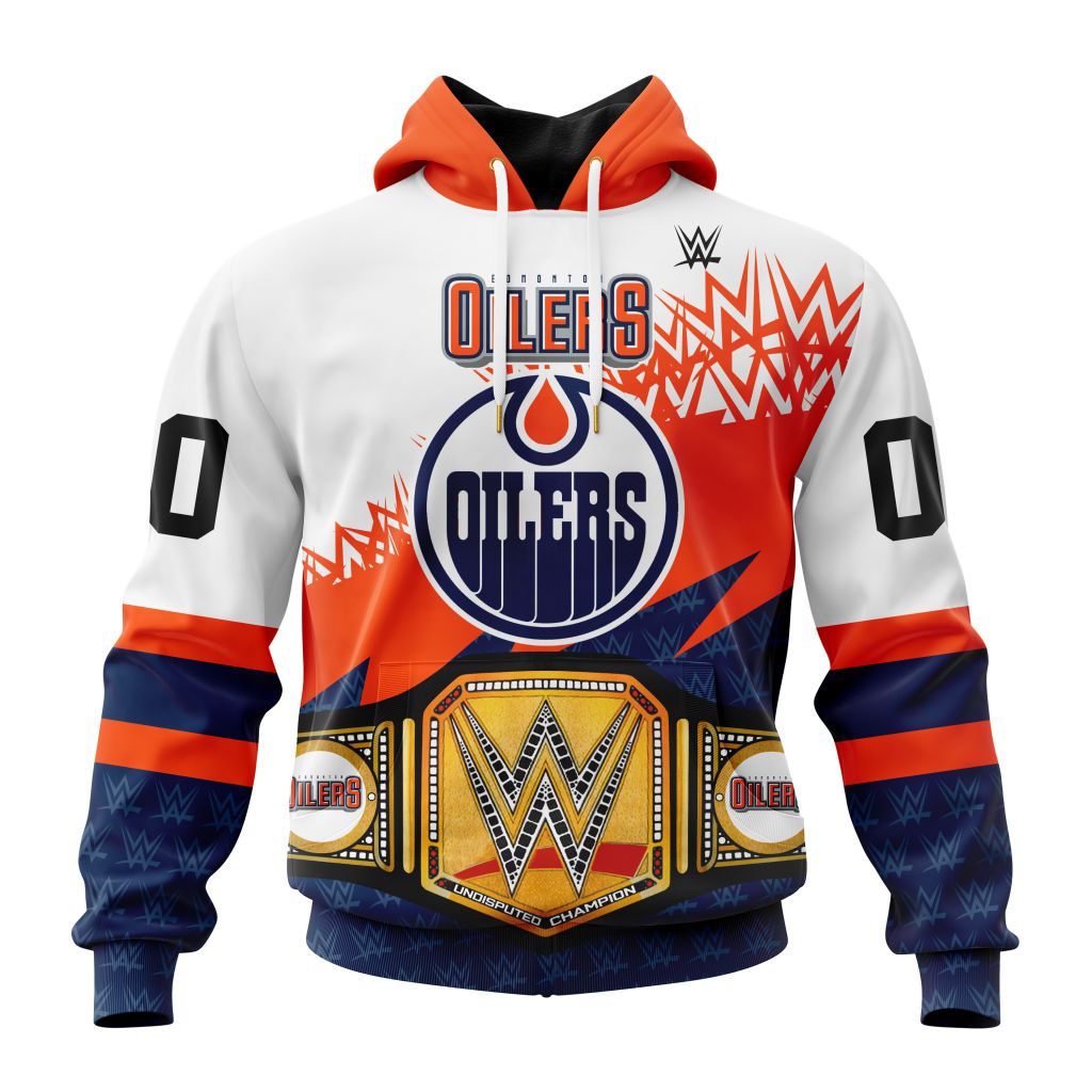 Nhl Edmonton Oilers Special Wwe Design Hoodie 3D All Over Print