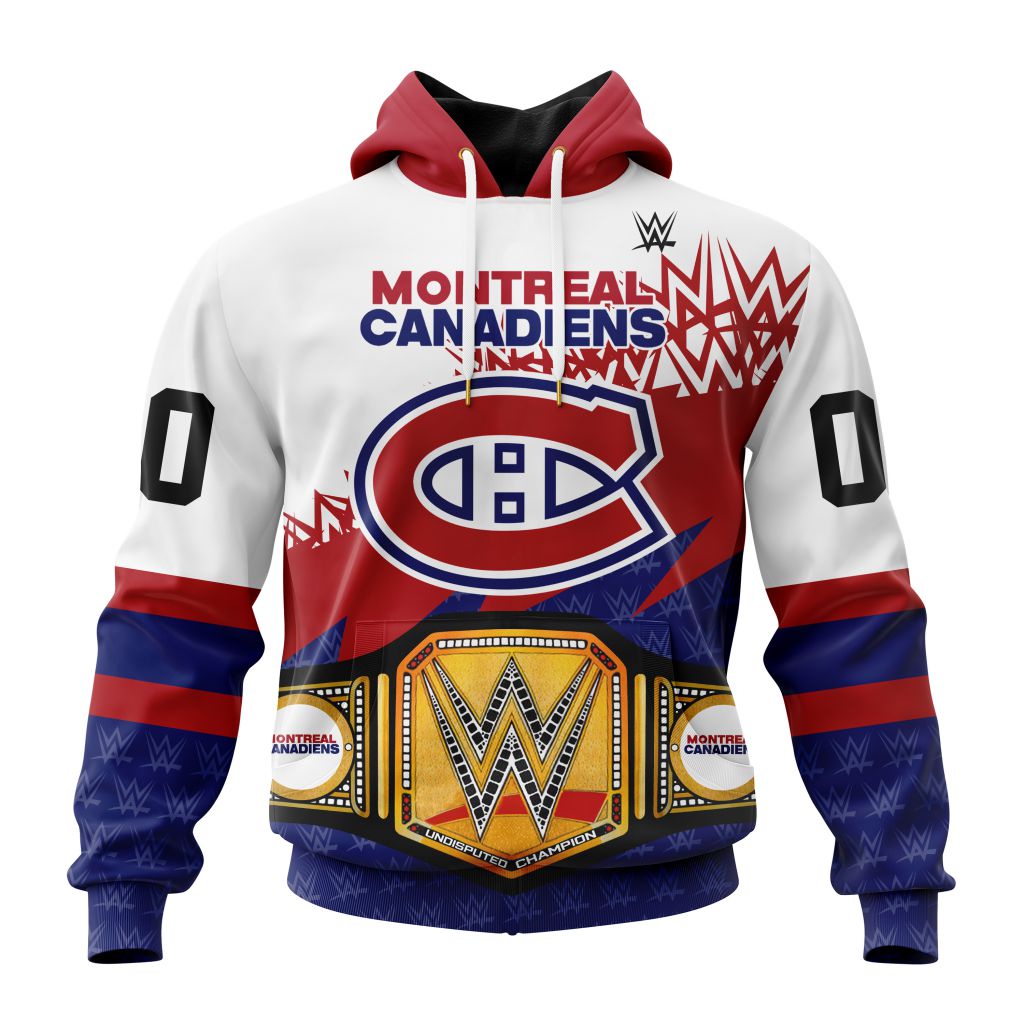 Nhl Montreal Canadiens Special Wwe Design Hoodie 3D All Over Print