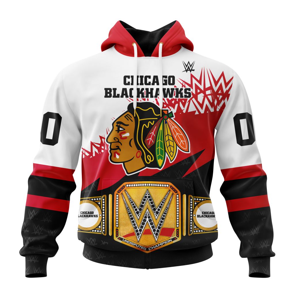 Nhl Chicago Blackhawks Special Wwe Design Hoodie 3D All Over Print