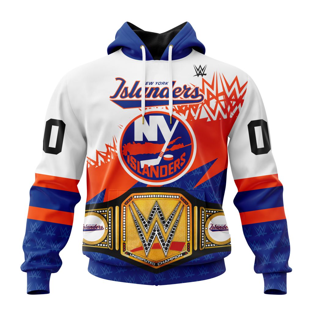 Nhl New York Islanders Special Wwe Design Hoodie 3D All Over Print
